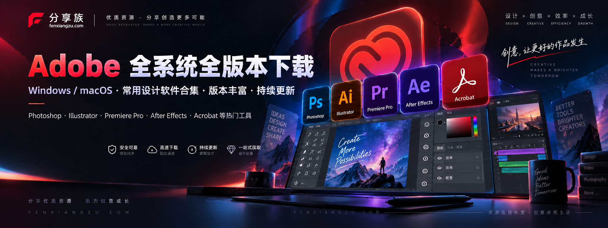 Adobe 全系统全版本下载